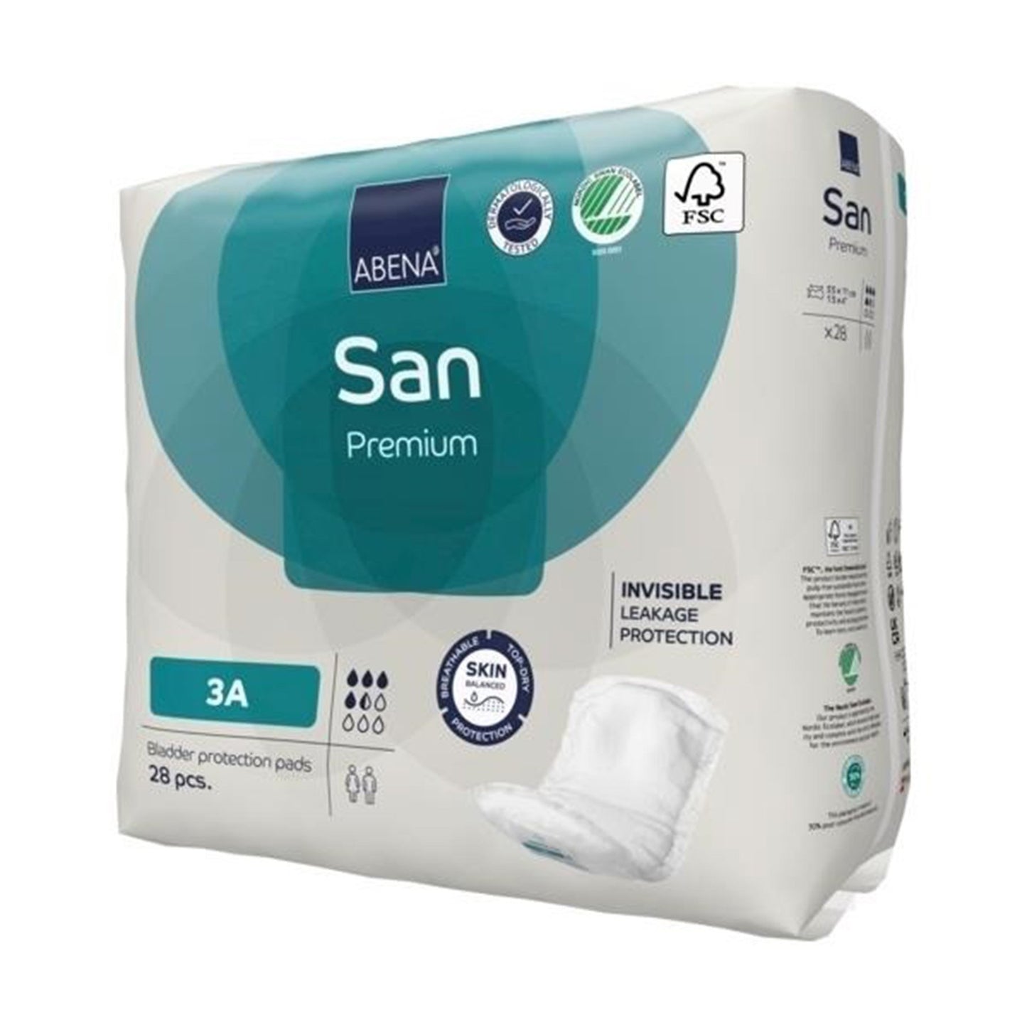 PAD, BLADDER CNTRL ABENA SANIADLT 3A
