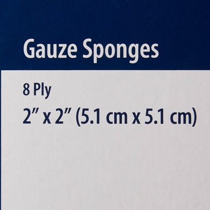 SPONGE, GAUZE DERMACEA 2"X2" 8PLY STR