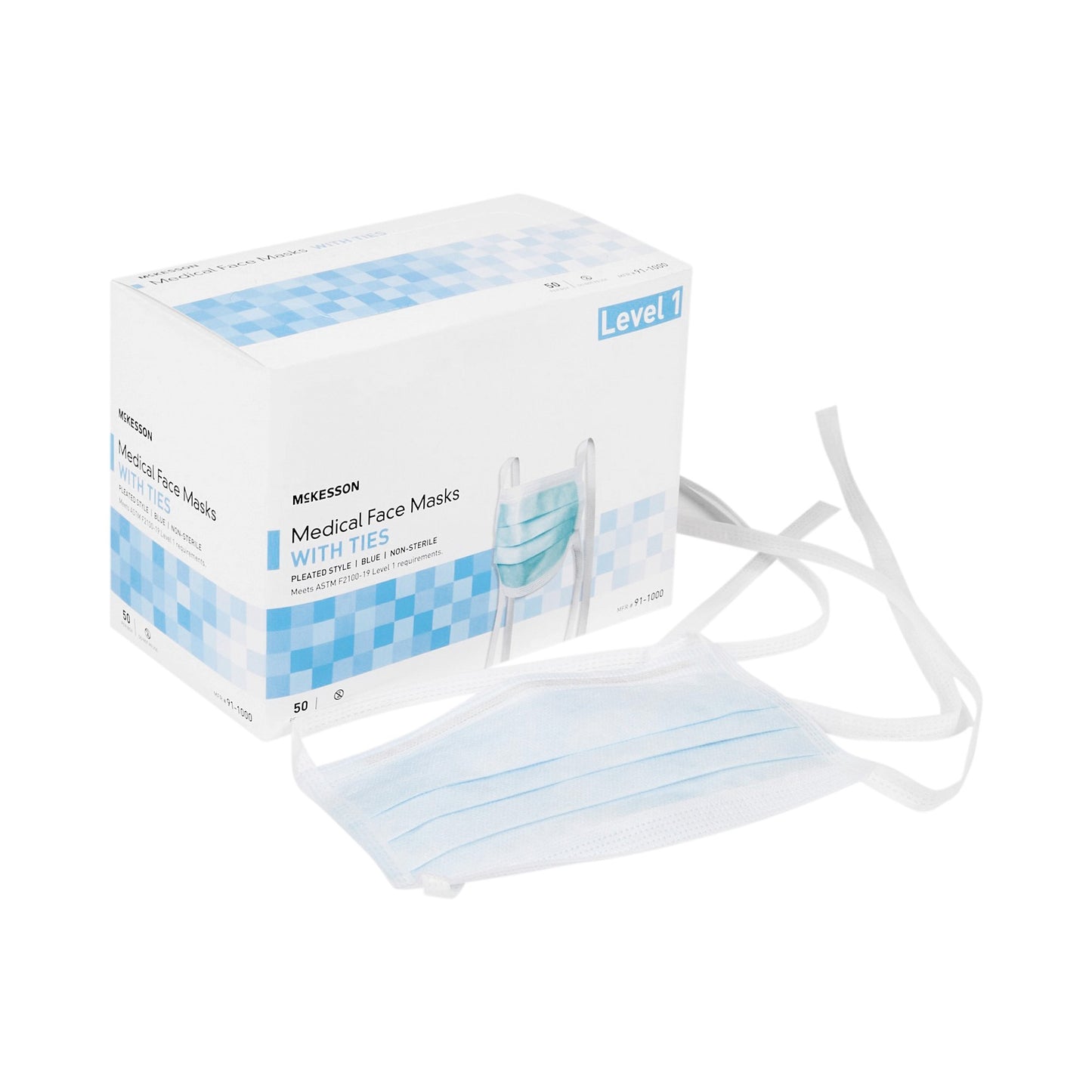 MASK, SURG TIES ASTM1