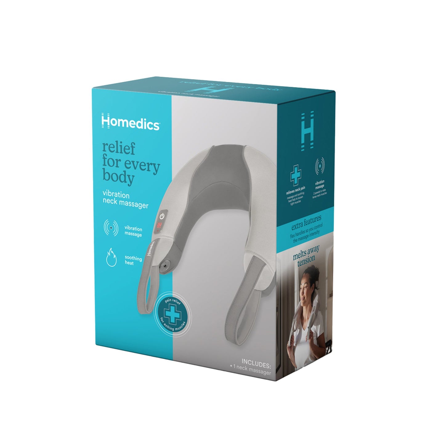 MASSAGER, NECK PRO THERAPY VIBRATION W/HEAT