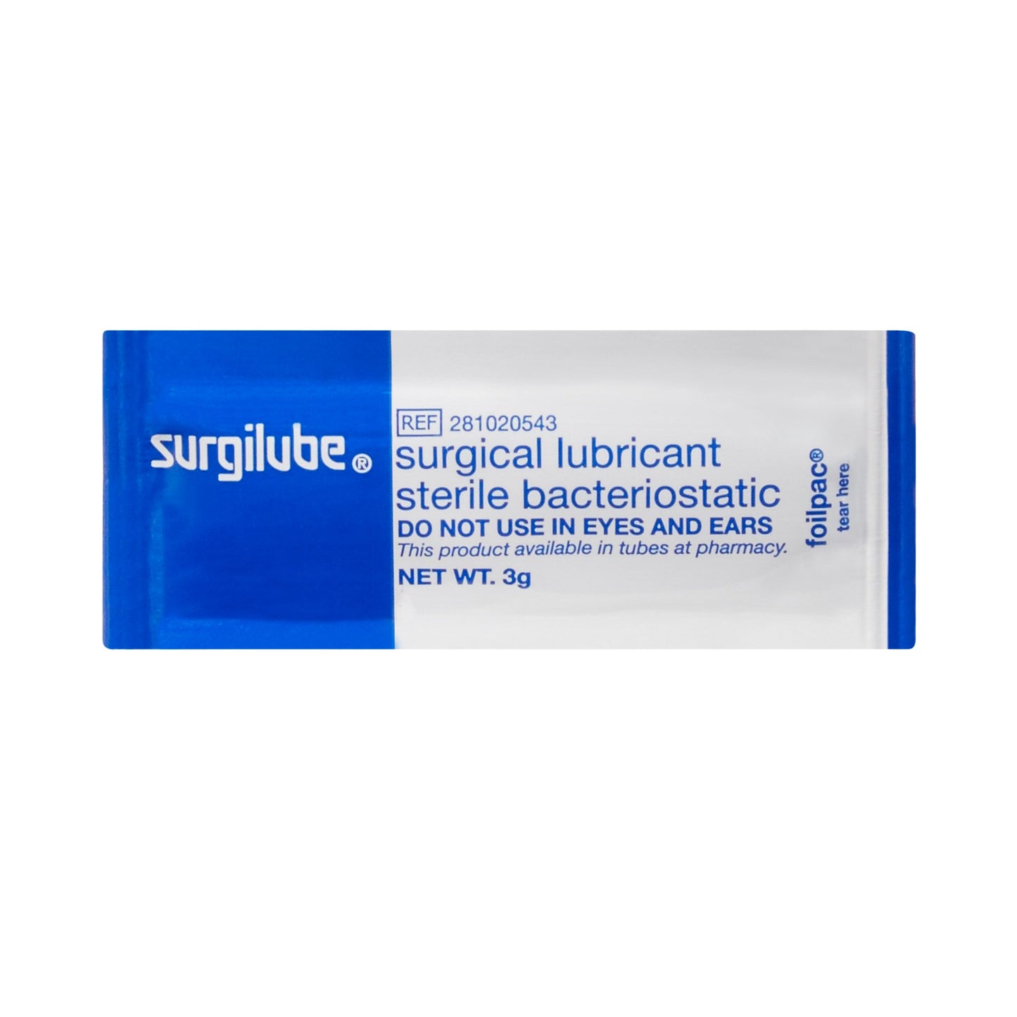 LUBRICATING JELLY, SURGILUBE SSTR 3GM