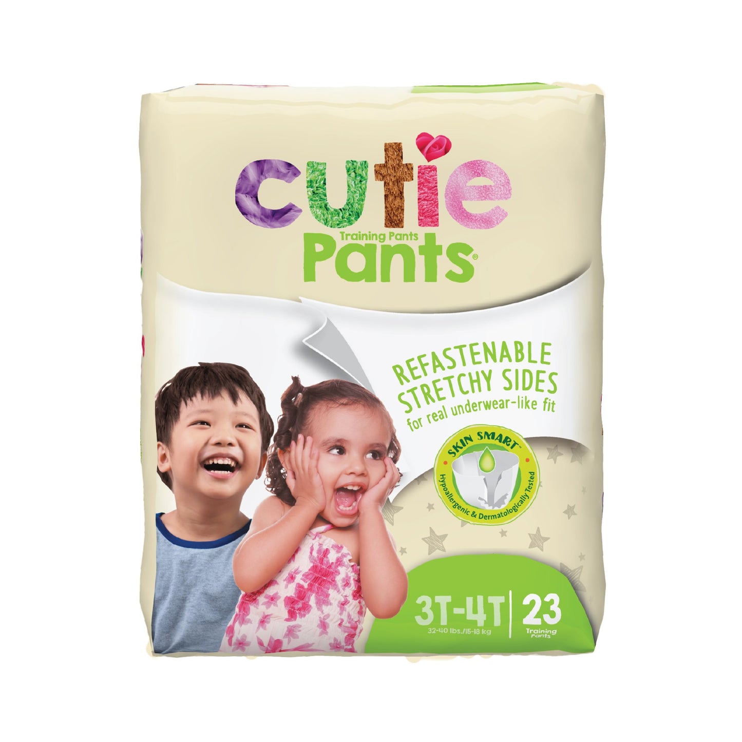 DIAPER, INCONT CUTIE PANTS LG3-4T