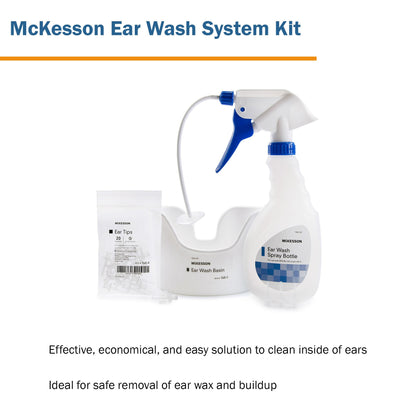 EAR WASH KIT, FLX TU/BASIN/20TIPS