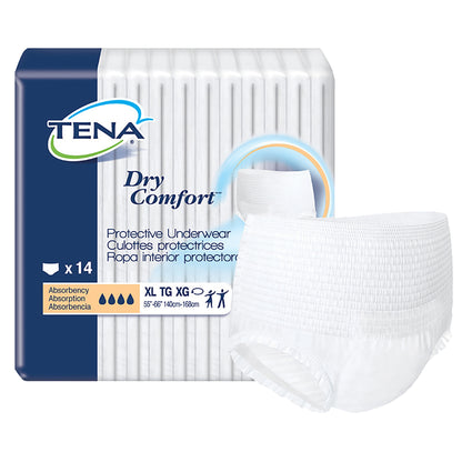 UNDERWEAR, TENA DRY COMFORT XLG
