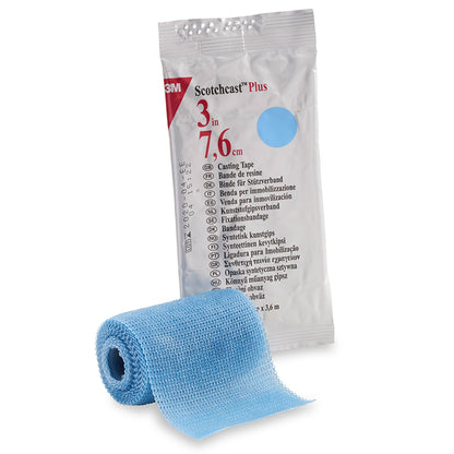 TAPE, CAST SCOTCHCAST 3"X4YDSLT BLU