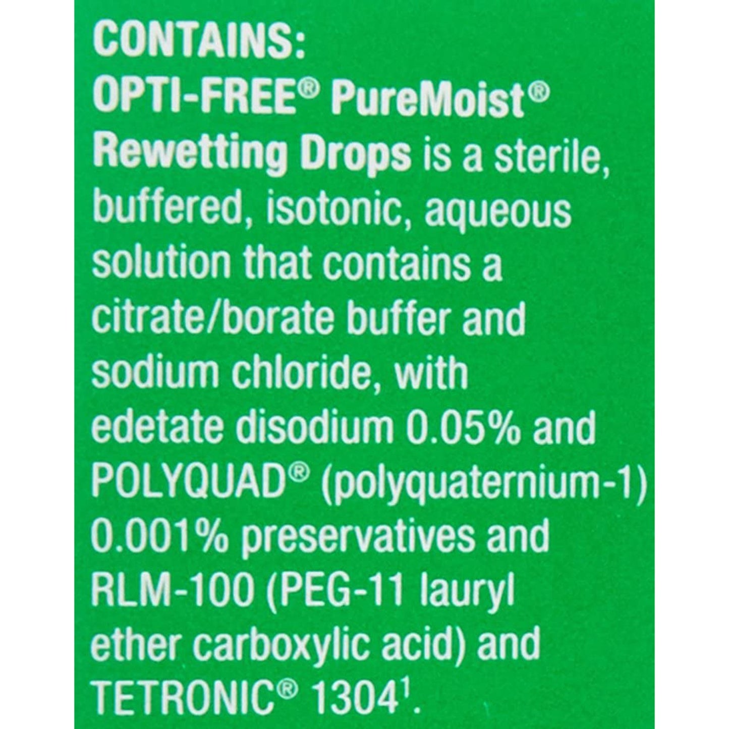 OPTI-FREE PUREMOIST REWETING,DRP 12ML 9ALCON