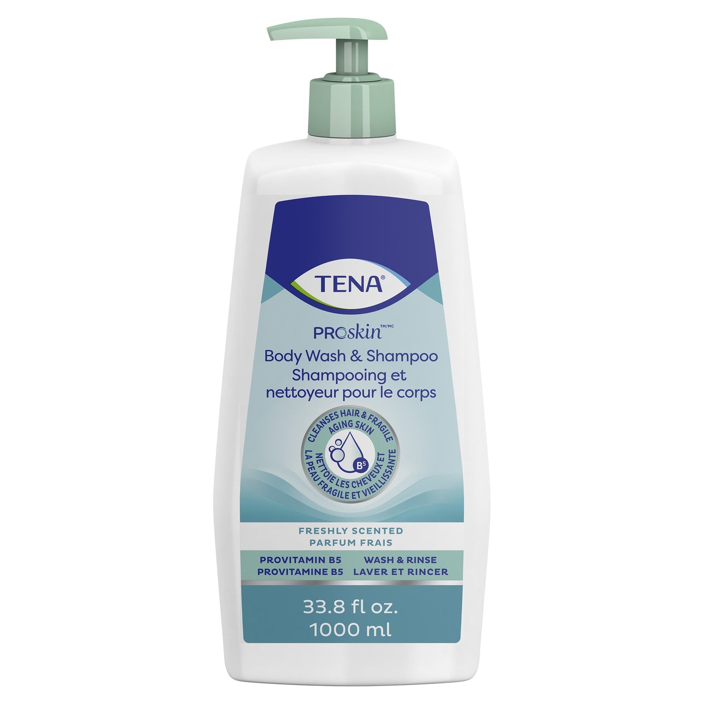 BODYWASH/SHAMPOO TENA UNSCNTDPMP 33.8 FL OZ
