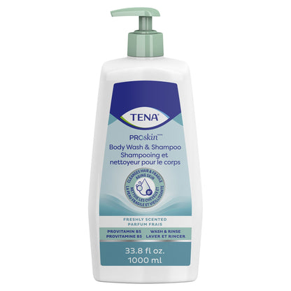 BODYWASH/SHAMPOO TENA UNSCNTDPMP 33.8 FL OZ
