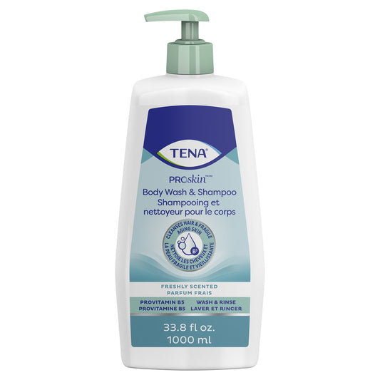 BODYWASH/SHAMPOO TENA UNSCNTDPMP 33.8 FL OZ