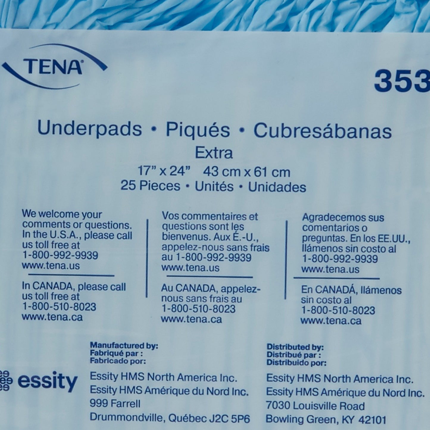 UNDERPAD, HARMONIE EXT 17X24