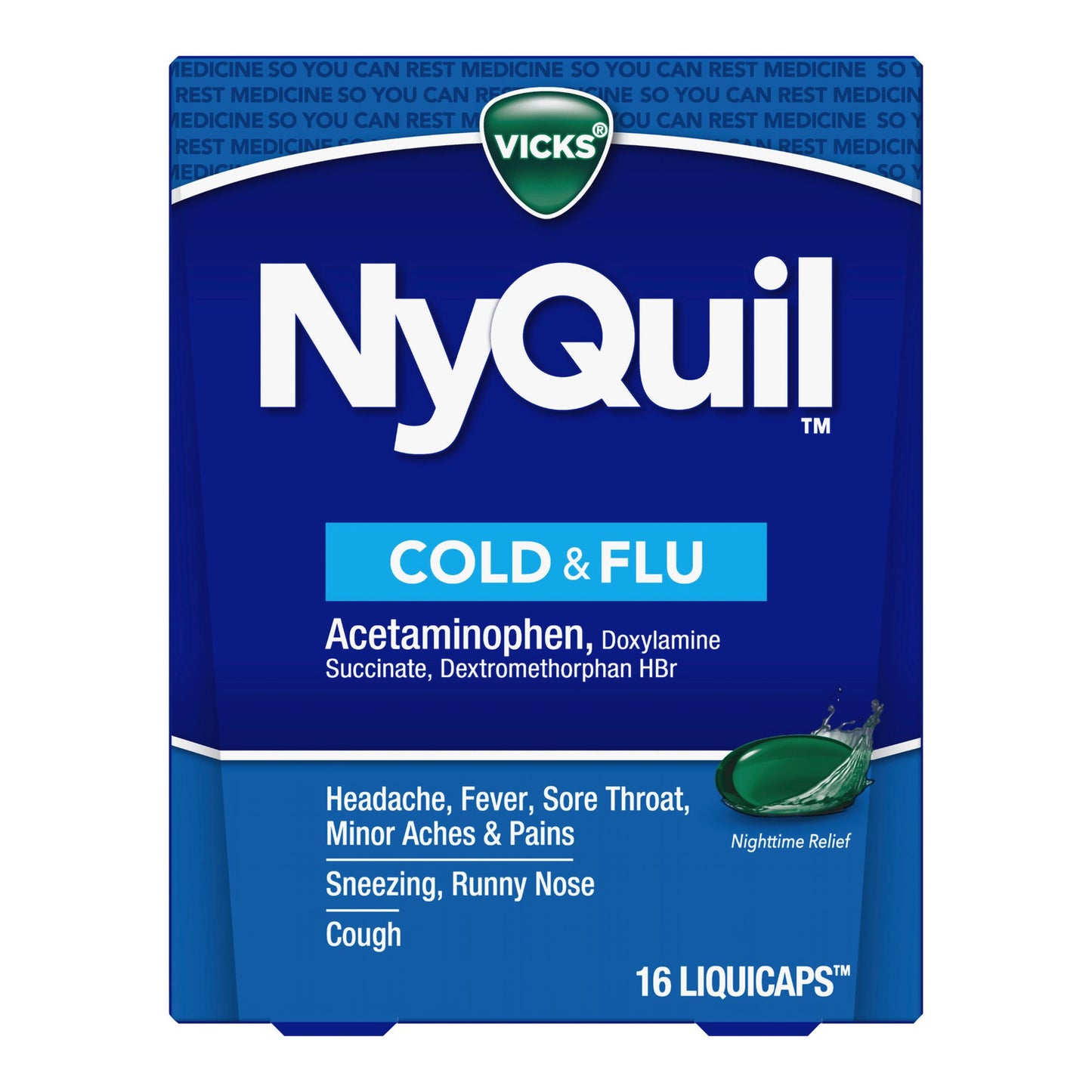 NYQUIL, LIQ CAP VICKS COLD & FLU 16OZ