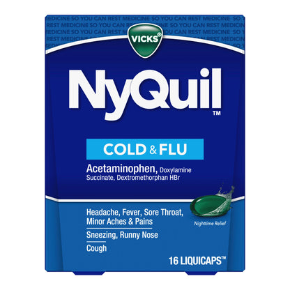 NYQUIL, LIQ CAP VICKS COLD & FLU 16OZ
