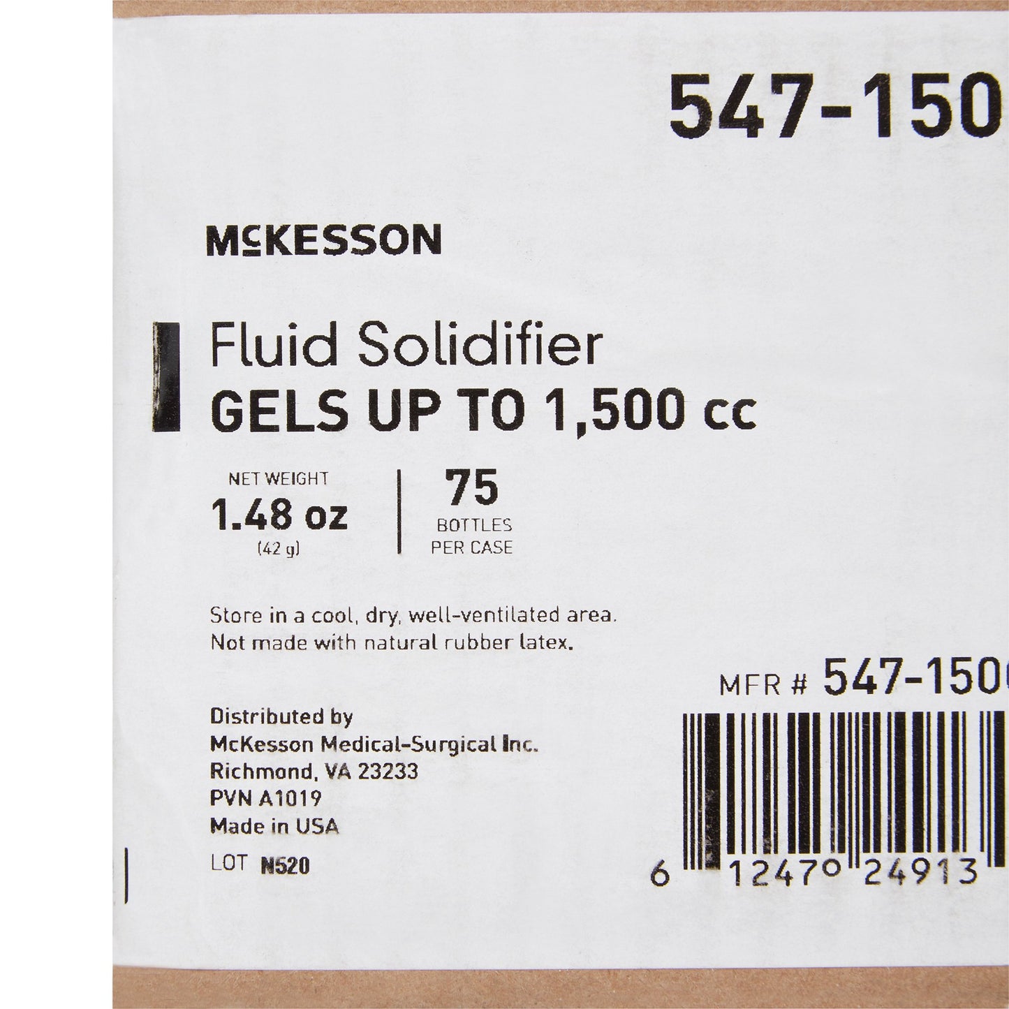 SOLIDIFIER, FLUID W/SCREW CAPBOTTLE 1500CC