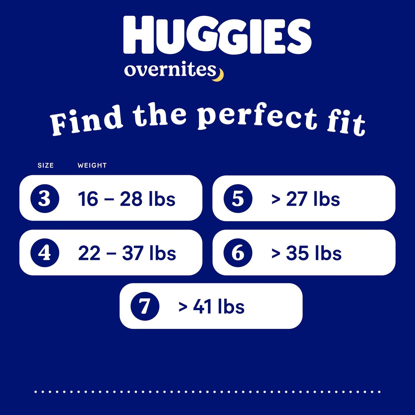 DIAPER, HUGGIES OVERNITE SZ7