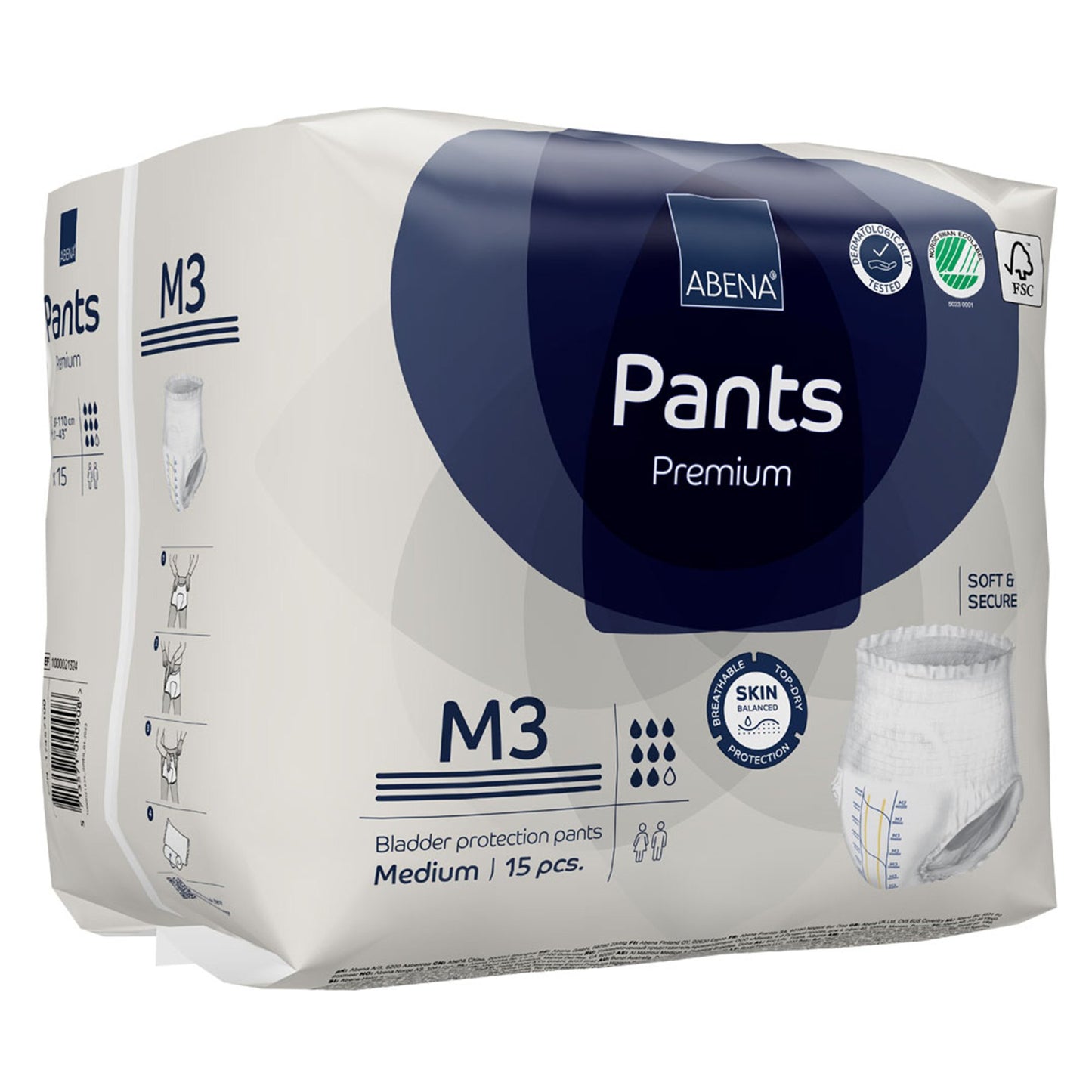 UNDERWEAR, INCONT ABENA PROT PREM M3 MED