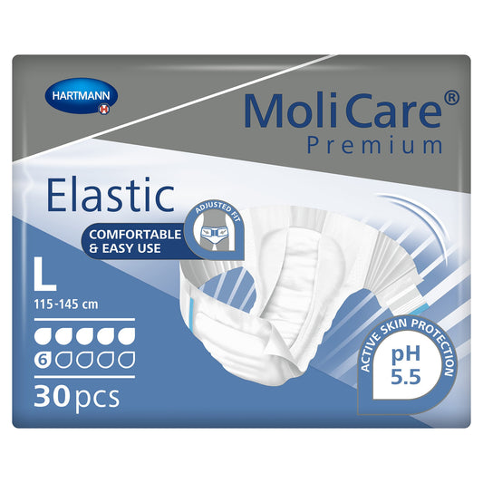 BRIEF, MOLICARE PREMIUM ELAS DISP 6D LG