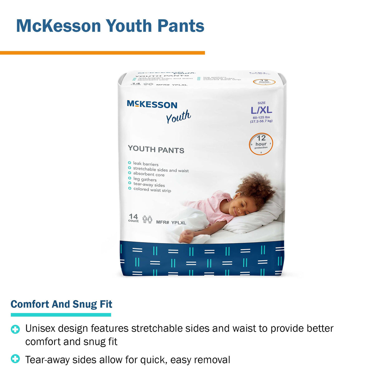 UNDERWEAR, PULL-ON YOUTH LG/XLG 60-125LB