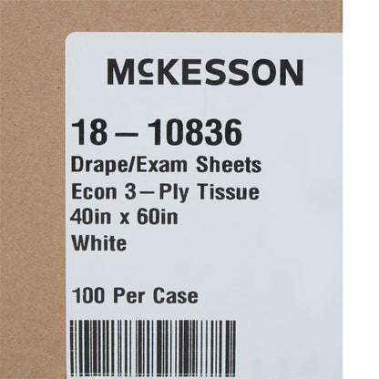 SHEET, DRAPE 3PLY ECON WHT 40X60