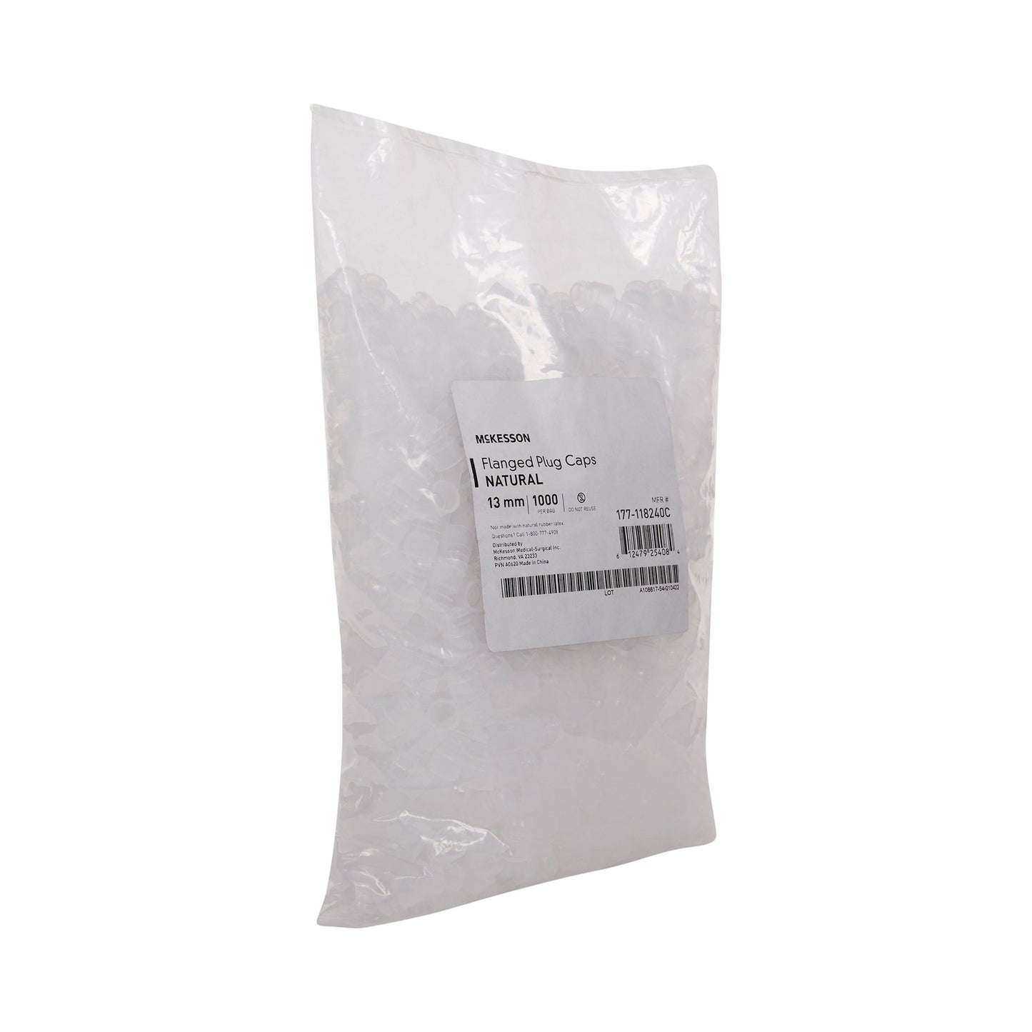CAP, VAC TUBE NAT 13MM