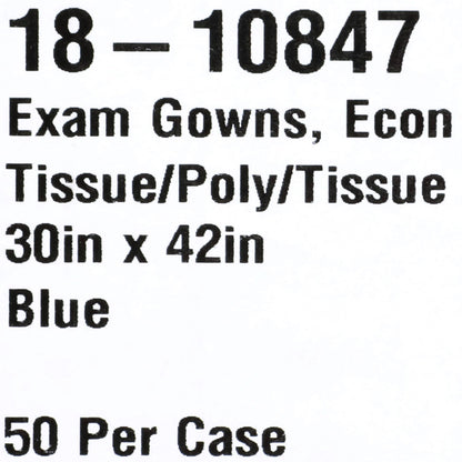 GOWN, EXAM T/P/T ECON BLU 30X42