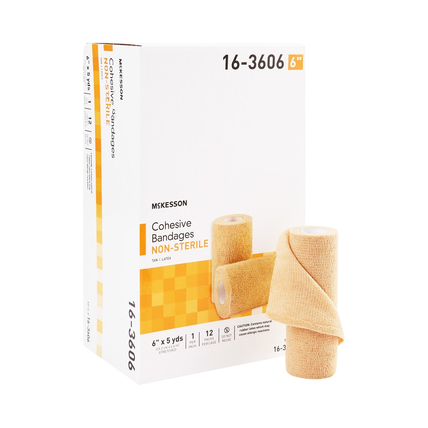 BANDAGE, COHESIVE N/S TAN 6"