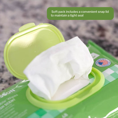 WIPE, WET FLUSHABLE XL SCENTEDSFT PK W/LID