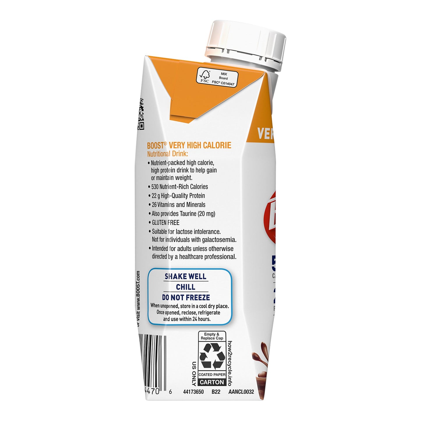 BOOST VHC, CHOCOLATE 8OZ