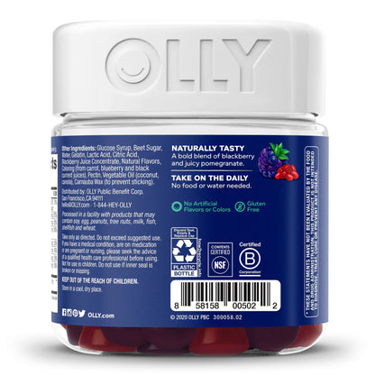 OLLY, GUMMY MENS MULTI BLK BERRY
