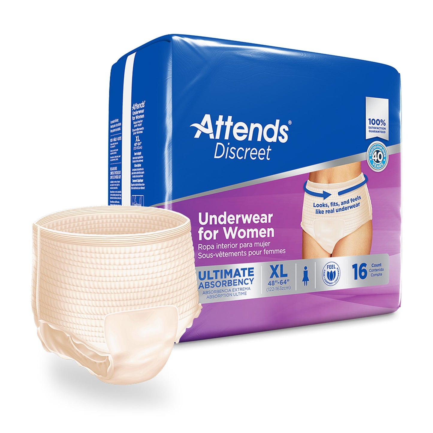 UNDERWEAR, DISCREET ATTENDS FML XLG