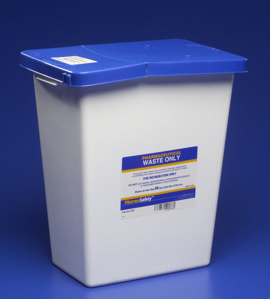 CONTAINER, SHARPS PHARMA WHT/BLU 12GL SFTY