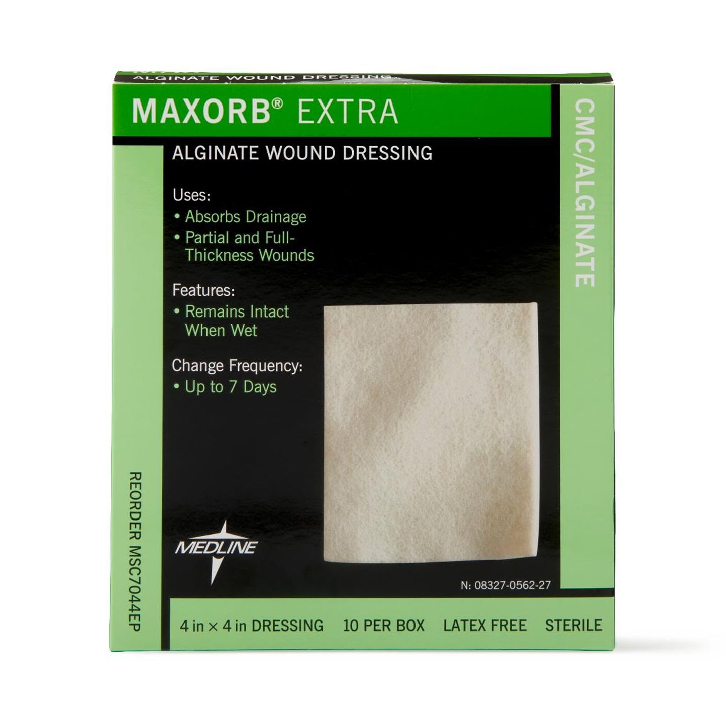 DRESSING, MAXORB XTRA CAL ALGINAT 4"X4" LF