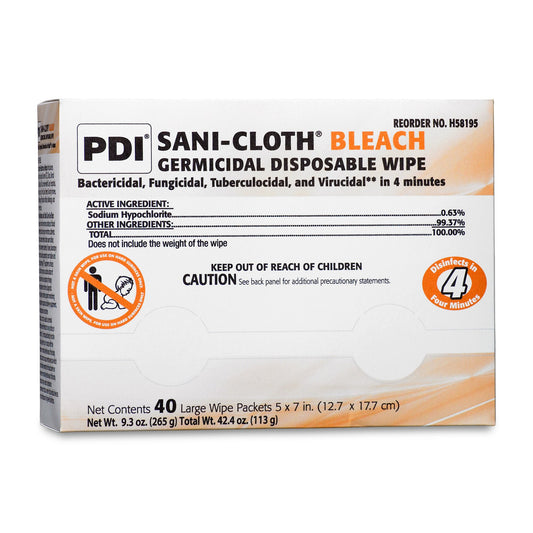 WIPE, SANI-CLOTH W/BLEACH LARGE
