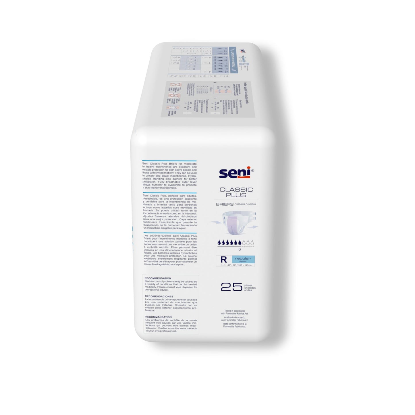 BRIEF, INCONT SENI CLASSIC PLUS REG 40"-50"