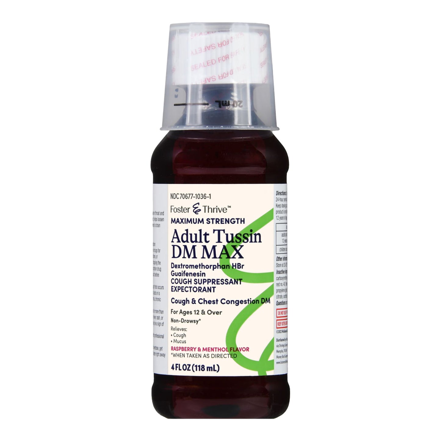 TUSSIN DM MAX, LIQ FT COUGH-CHESTCONGESTION ADLT 4OZ