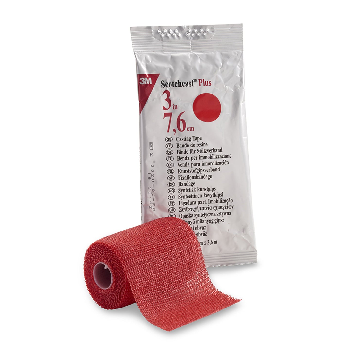 TAPE, CAST SCOTCHCAST 3"X4YDSRED
