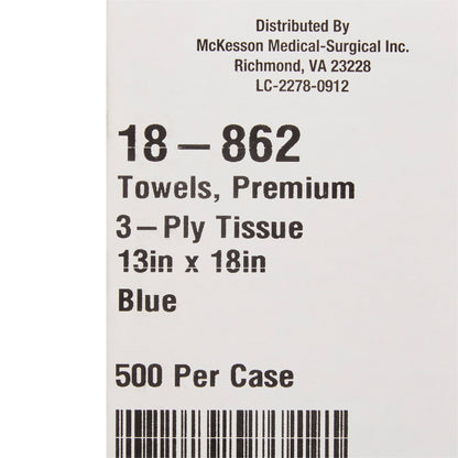 TOWEL, PRO 3PLY BLU 13X18