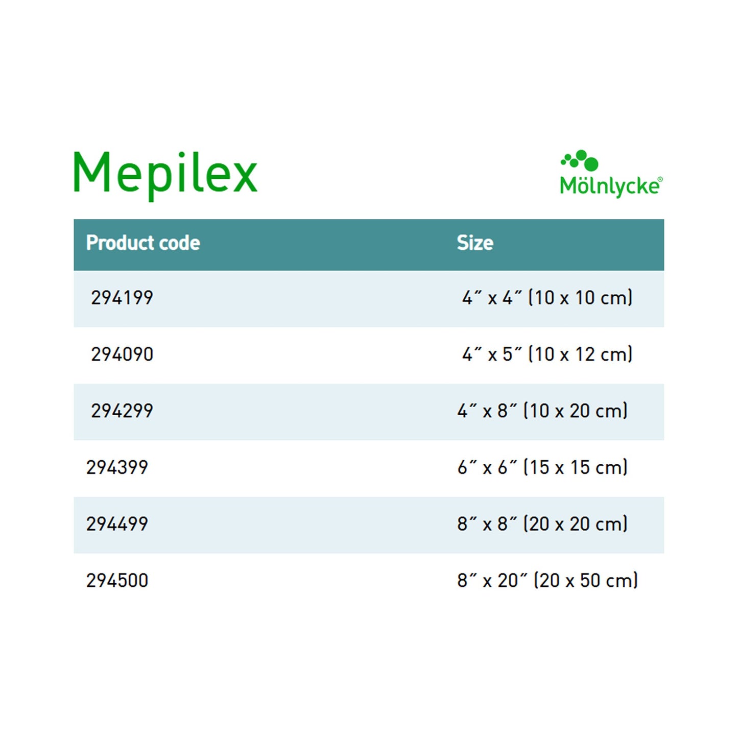 DRESSING, MEPILEX FOAM 4X8"