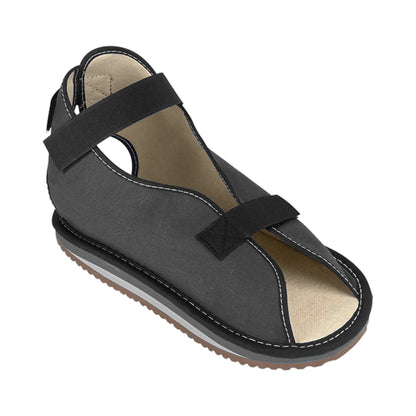 SHOE, CAST ROCKER OPN TOE/HEELCANVAS/BLK MED OSSURA