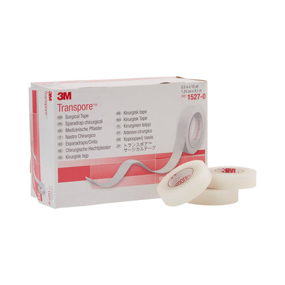 TAPE, ADHSV TRANSPORE 1/2"X10YDS