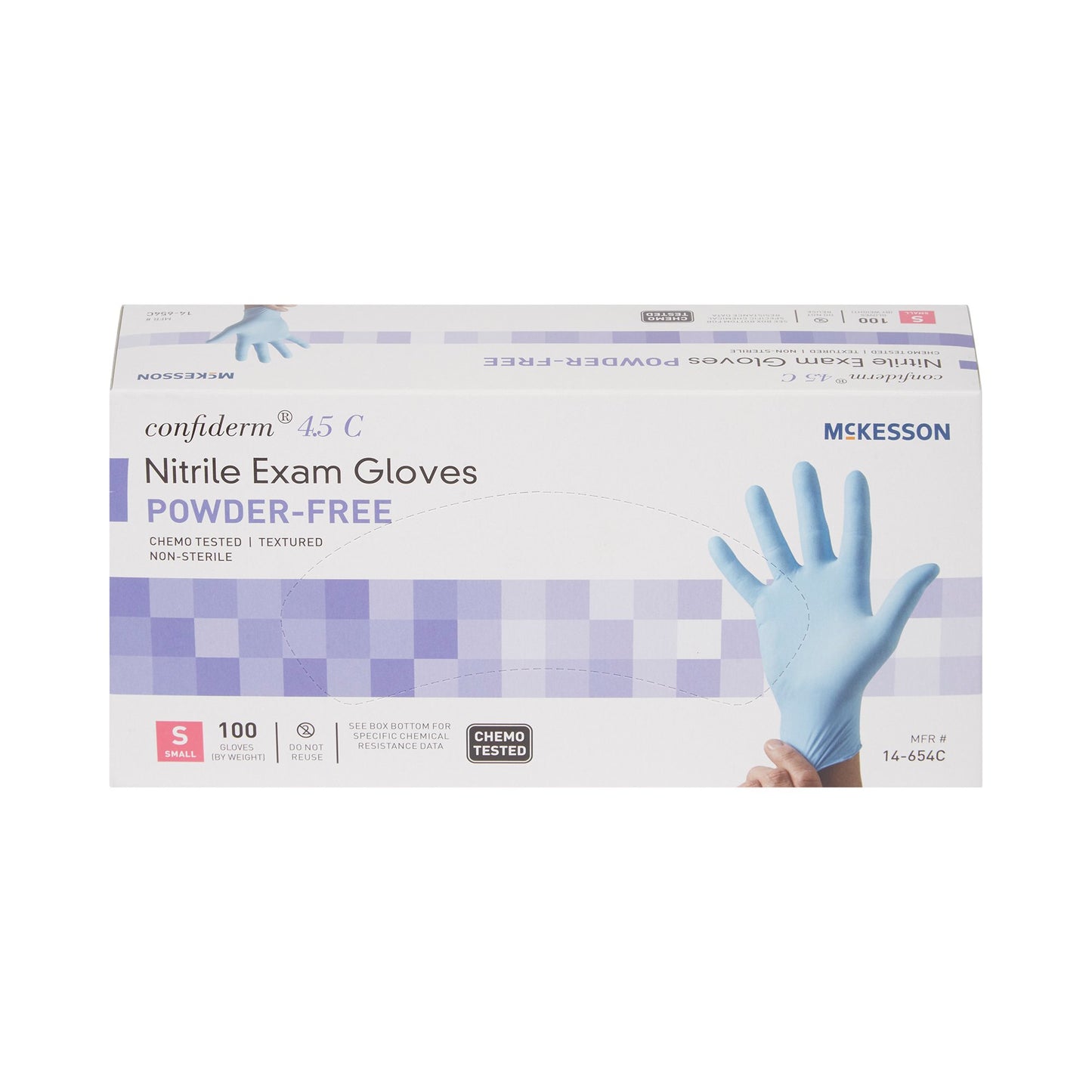 GLOVE, EXAM NTRL SM N/S CHEMO4.5C