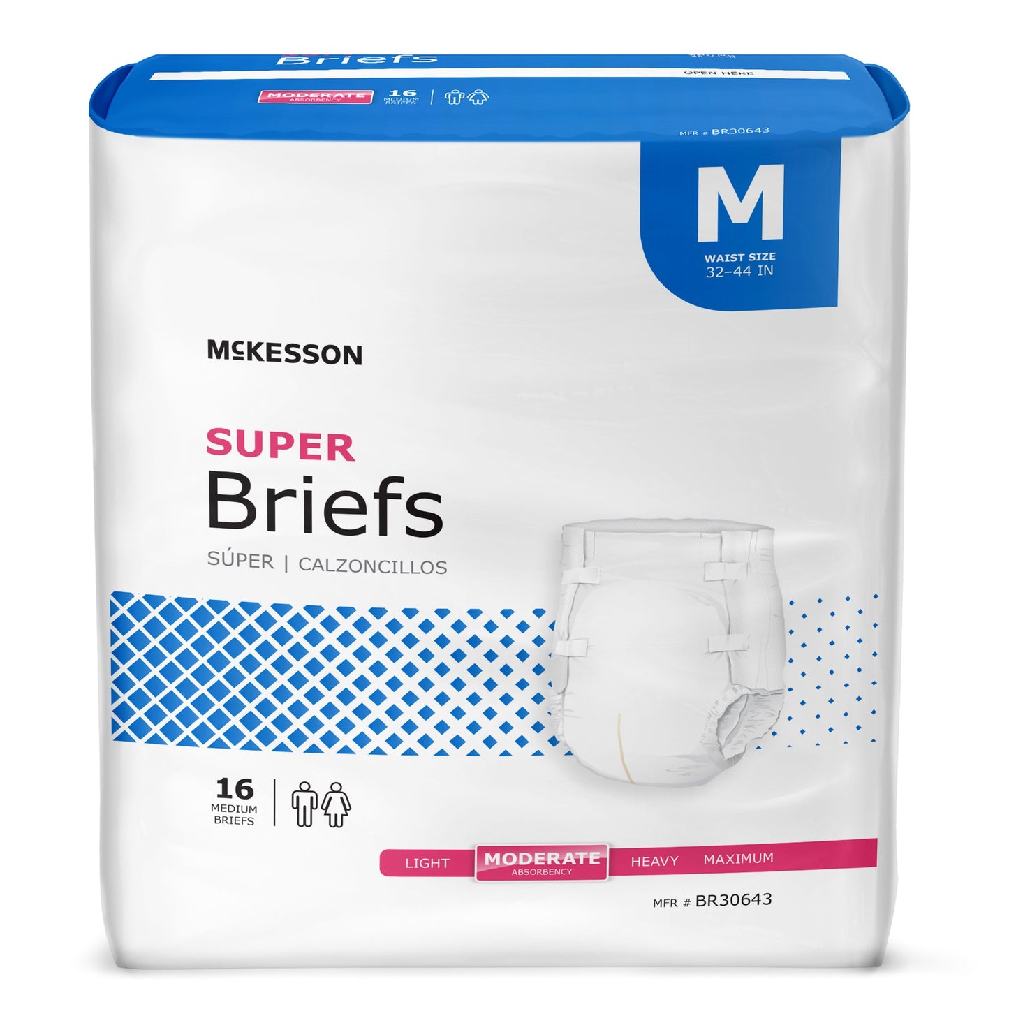 BRIEF, TAB CLSR SUPER MED 32-44