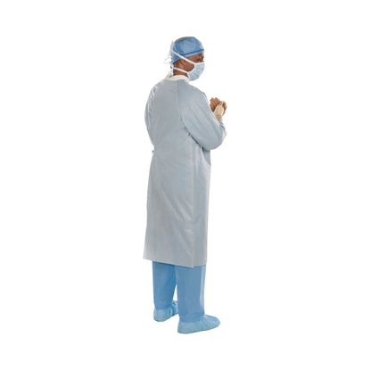 GOWN, SURG AERO CHROME AAMI 4STR SLVR LG