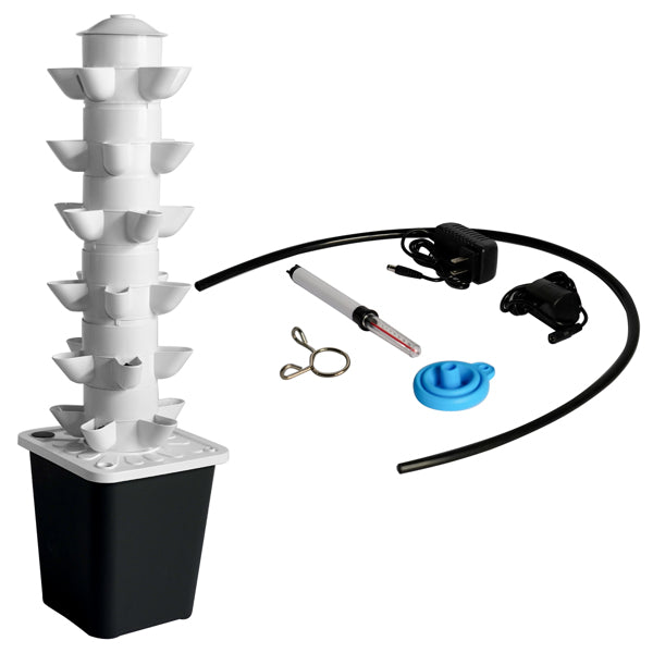 Black Hydroponic Planting System