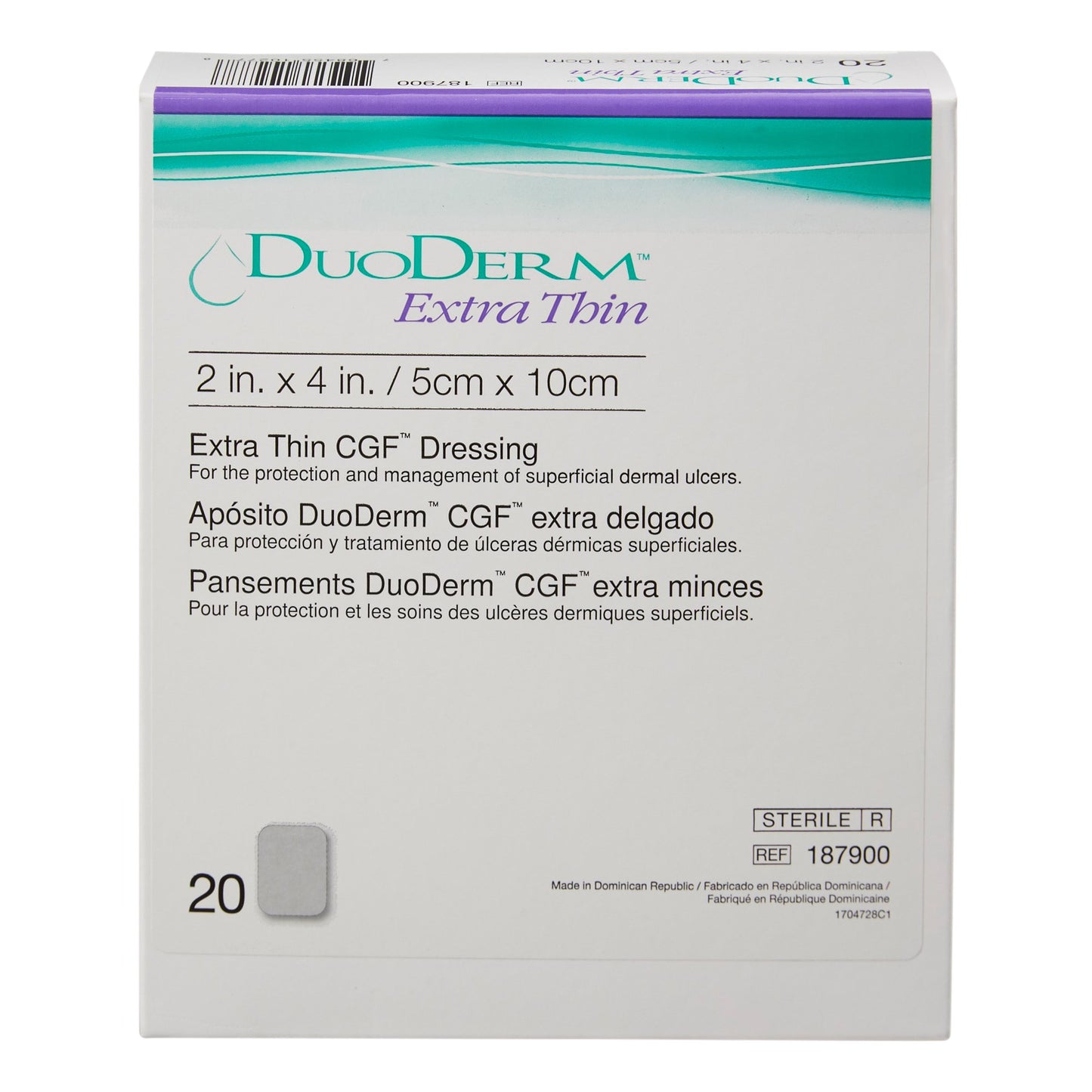 DRESSING, DUODERM CGF STR 2"X4"