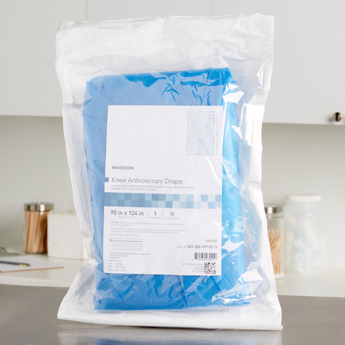 DRAPE, SURGICAL ORTHO KNEE 90"X124"