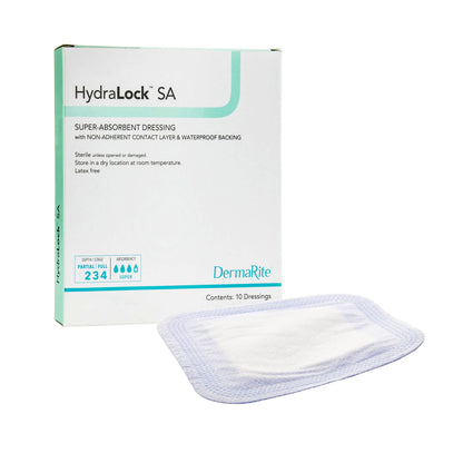 DRESSING, HYDRALOCK SUPER ABSORBENT 3"X3"