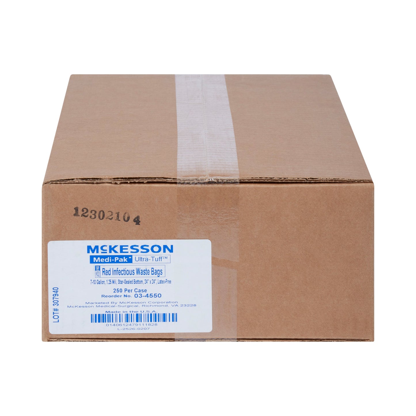 BAG, BIOHAZ SL RED STAR 24X241.25MIL