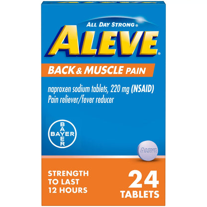 ALEVE, TAB BACK/MUSCLE PAIN 220MG