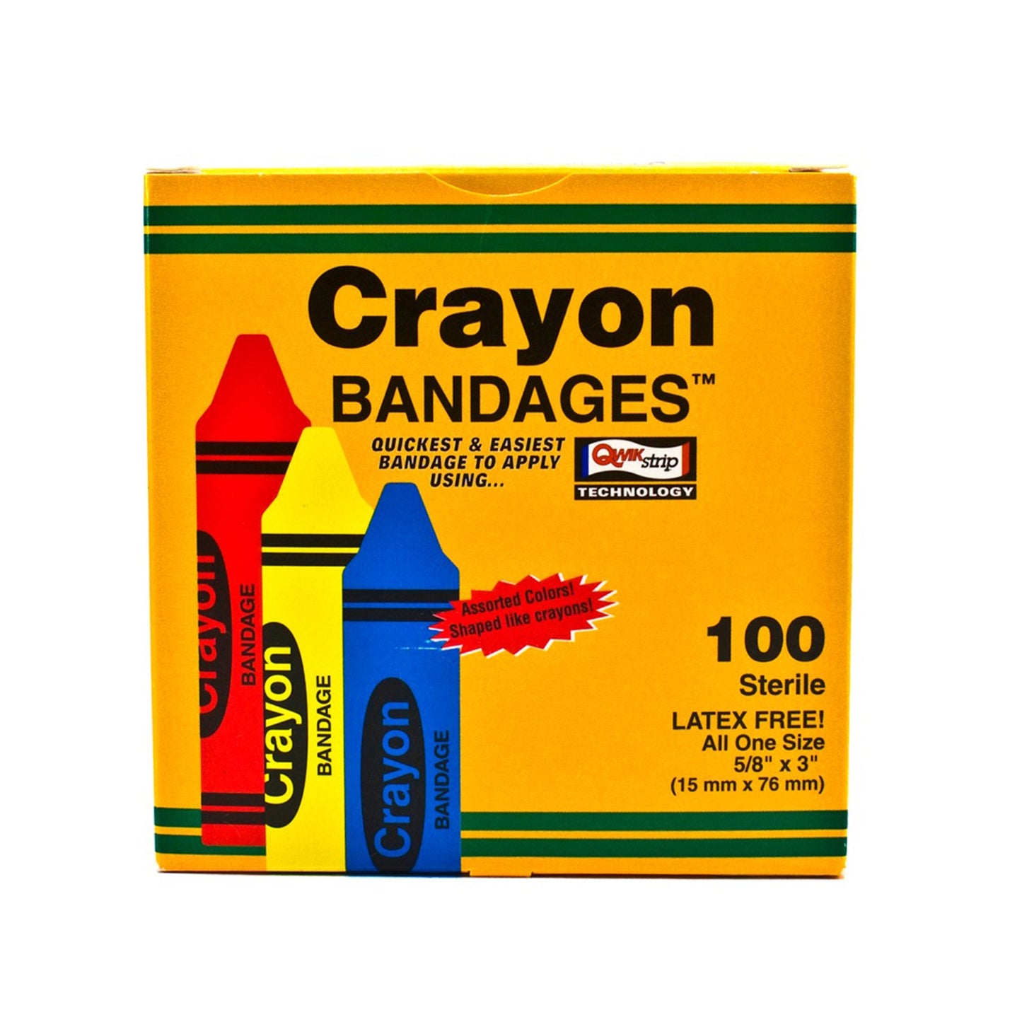 BANDAGE, STRIP CRAYON 3/4"X3"