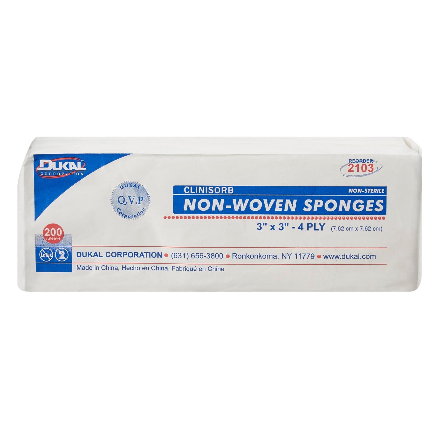 SPONGE, GAUZE N/WVN 3"X3"